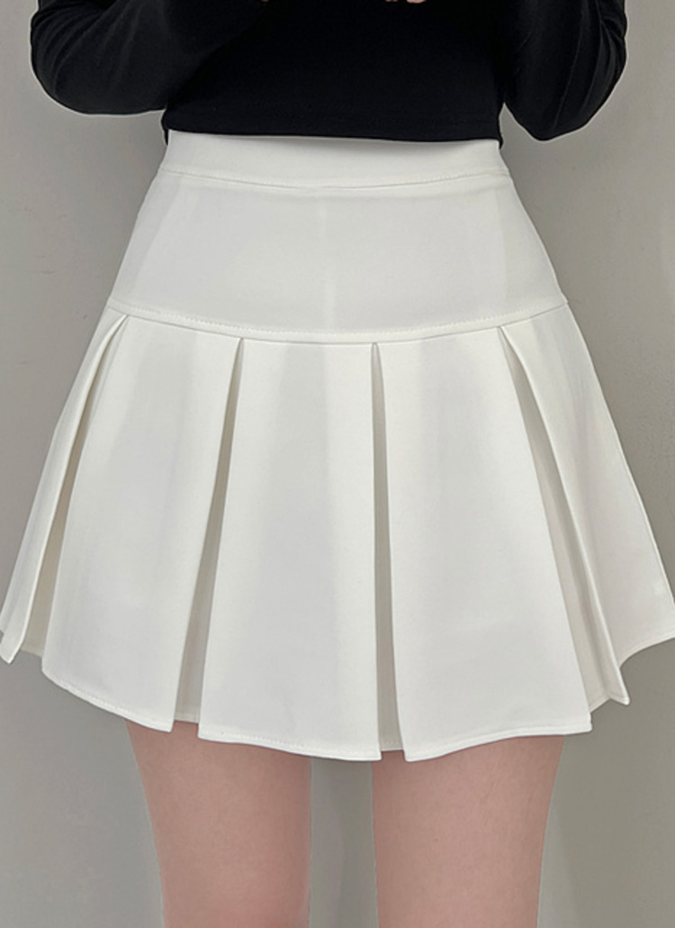 ハーフボックスプリーツミニスカート | レディースファッション通販